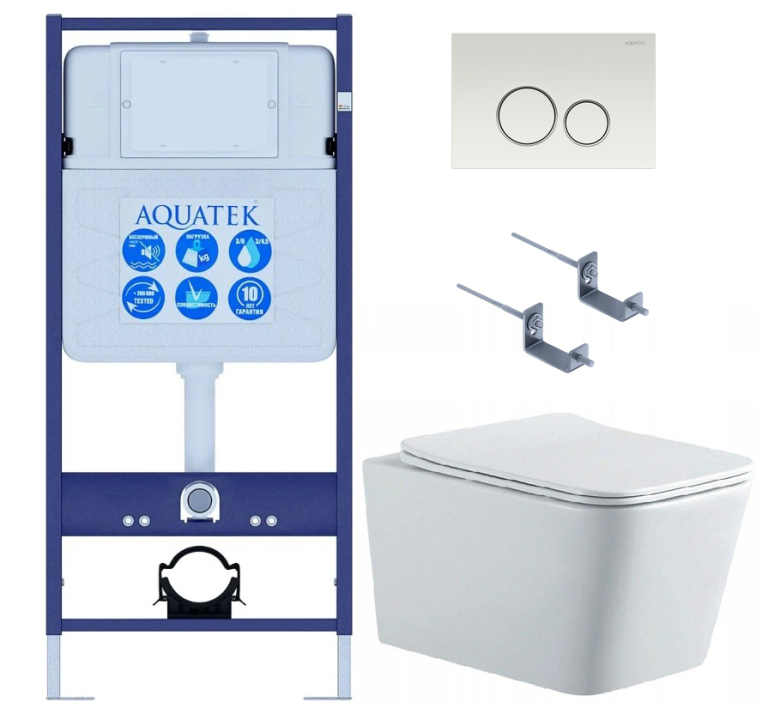 Унитаз с инсталляцией 3в1 SET AQUATEK ЛИБРА N KDI15