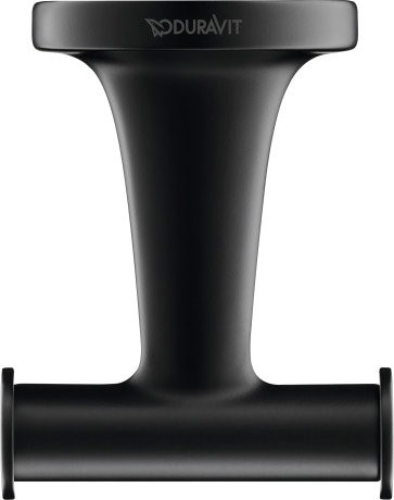 Двойной крючок для полотенца Duravit Starck T 0099304600  чёрный матовый