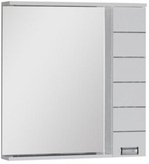 Зеркало-шкаф Aquanet Доминика 80x87 LED 00171081 белый