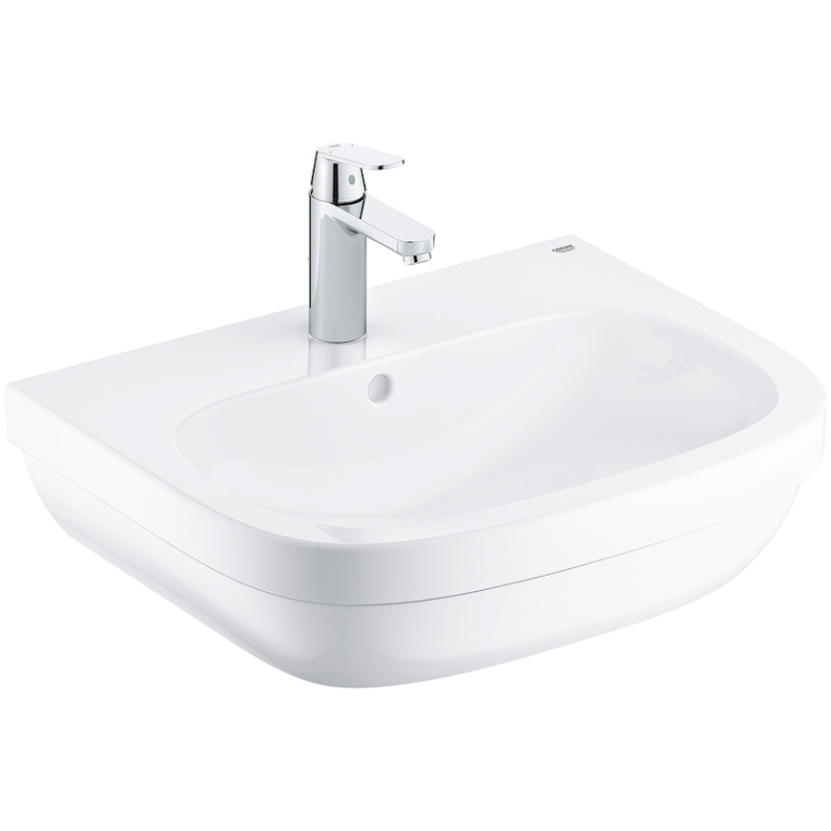 Раковина 60см Grohe Euro Ceramic со смесителем 39642000 альпин-белый