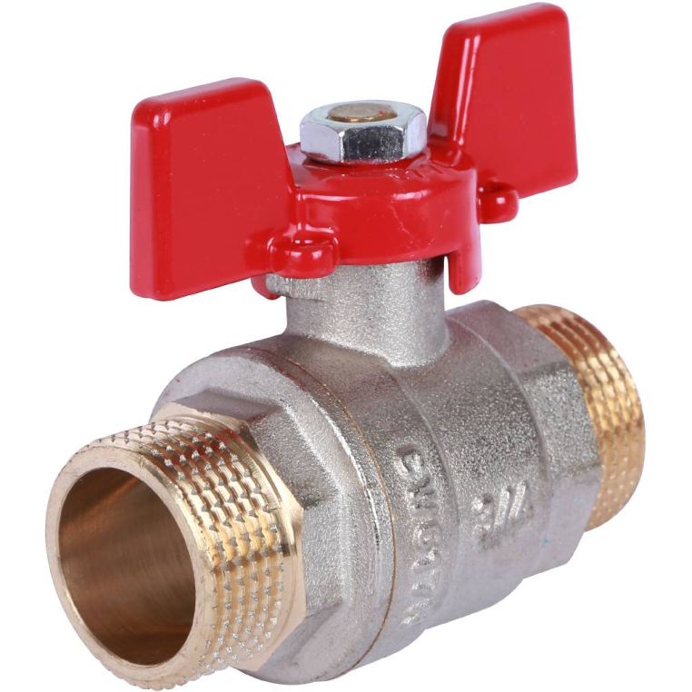 Шаровой кран ROMMER (RBV-0007-0410220) 3/4 НР/НР, ручка бабочка