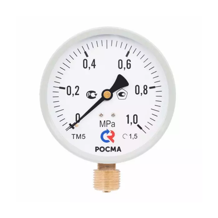 Манометр ТМ-510Р.00 (М2) радиальный Дк100мм 0-4 МПа кл.1,5 G1/2" Росма 00000007185