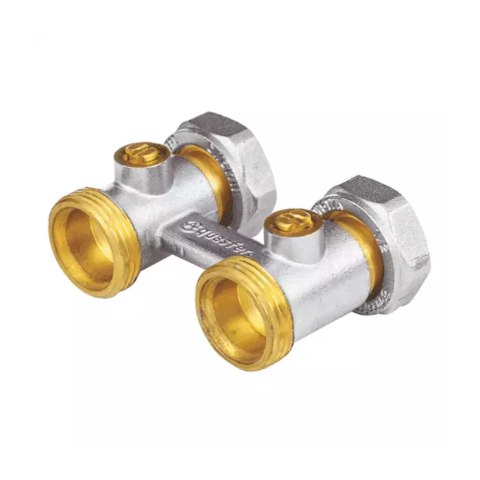 Узел нижнего подключения для двухтр Ду 20 Ру10 3/4"ЕКx3/4"ЕК прямой Aquasfera 5012-01