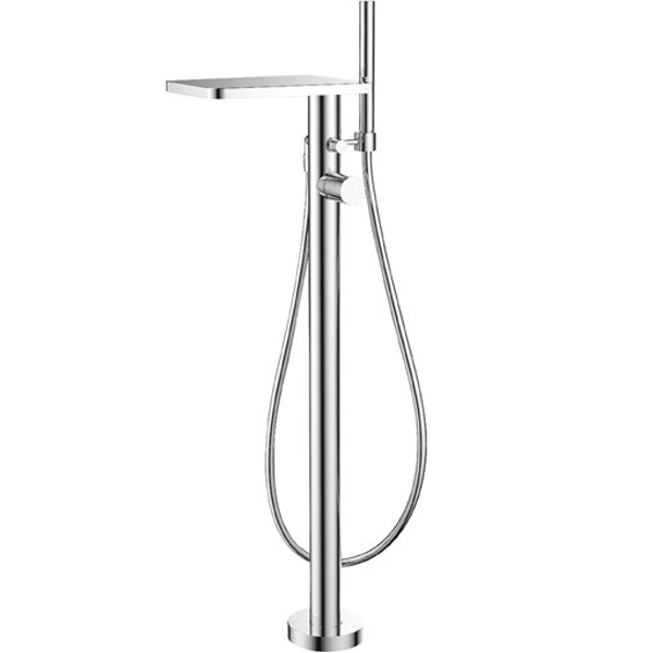 Смеситель напольный для ванны с ручным душем Cezares Cascado CASCADO-F-VDP-01 хром