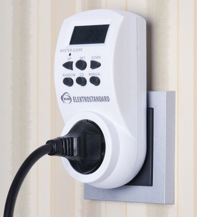 Розетка с таймером Elektrostandard TMH-E TMH-E-4 16A x1 IP20
