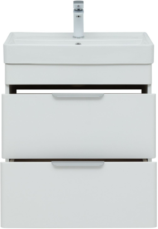 Тумба под раковину Aquanet Ирис new 60 белый глянец (2 ящика) 00310144