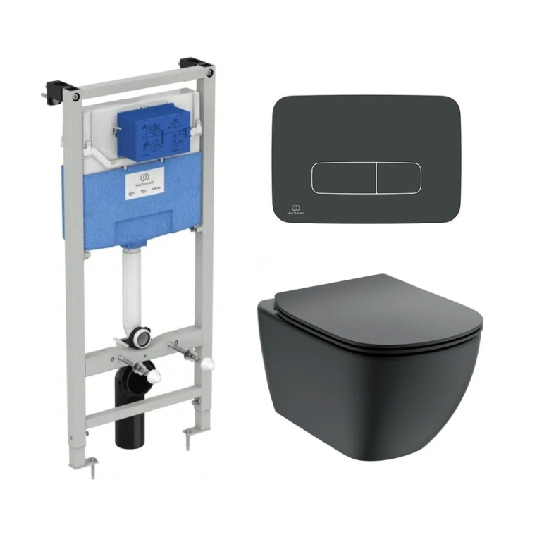 Подвесной унитаз с инсталляцией Ideal Standard T3868V3/123A6