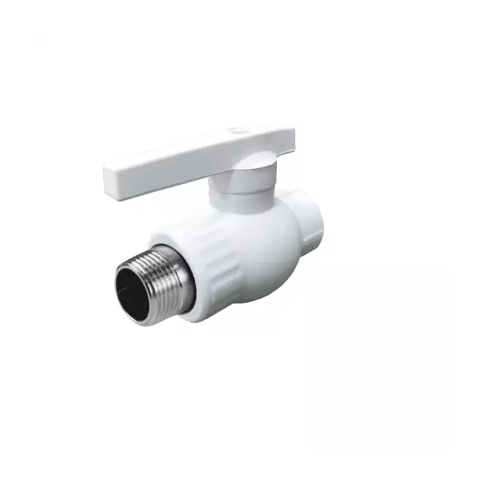 Кран шаровой PP-R белый Дн 25х3/4" Ру25 НР VALFEX 10144225
