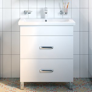 Тумба под раковину IDDIS New Custo 70 напольная белая (NCU70W0i95)