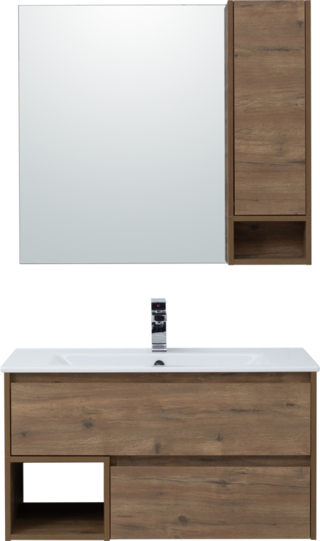 Зеркало Stworki Карлстад 90 R, дуб рустикальный (00249907)