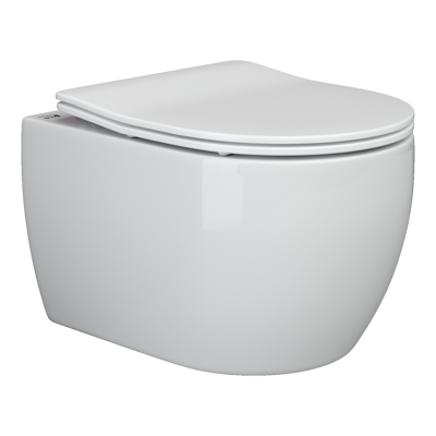 Подвесной унитаз Ceramica Nova Play с микролифтом, безободковый CN3001