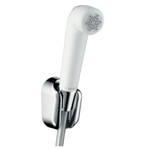 Гигиенический набор Hansgrohe 32127000 душ со шлангом 125 см и держателем, белый/хром