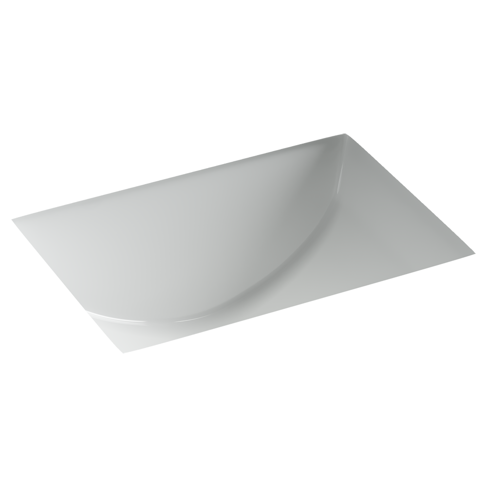 Раковина встраиваемая снизу Ceramicanova Era, с отверстием слива - перелива 460x348x213 мм, белый, арт.CN15002