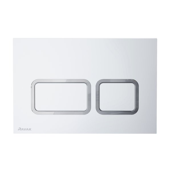 Кнопка смыва Ravak Twin Flat X01739 сатин