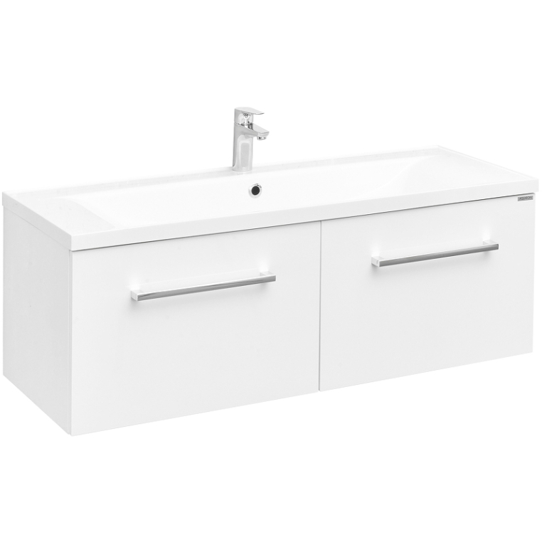 Тумба с раковиной Aquaton Мадрид 120 М 1A1703K2MA010, белая