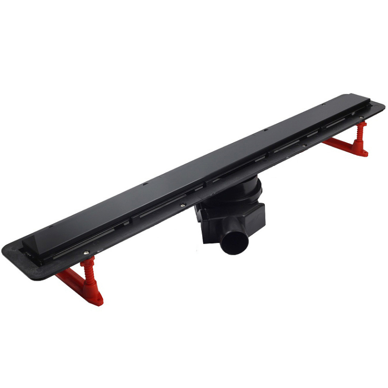 Душевой лоток Pestan Confluo Frameless Line 750 Black Matte 13701321 с решеткой, полый, под плитку