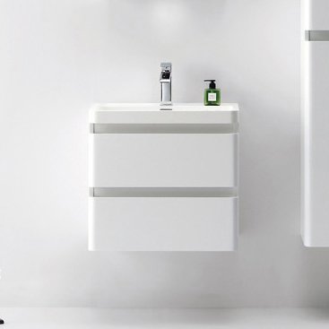 Тумба с раковиной BelBagno Energia-N 60 bianco lucido подвесная (ENERGIA-N-600-2C-SO-BL+EA-600-LVB)
