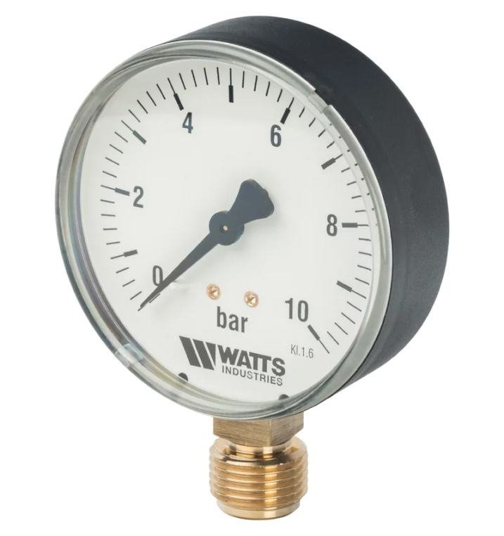 Watts F+R200(MDR) Манометр радиальный нр 80/10х1/2 10 бар (10007793(03.20.210)(M1-80 0-10BAR))