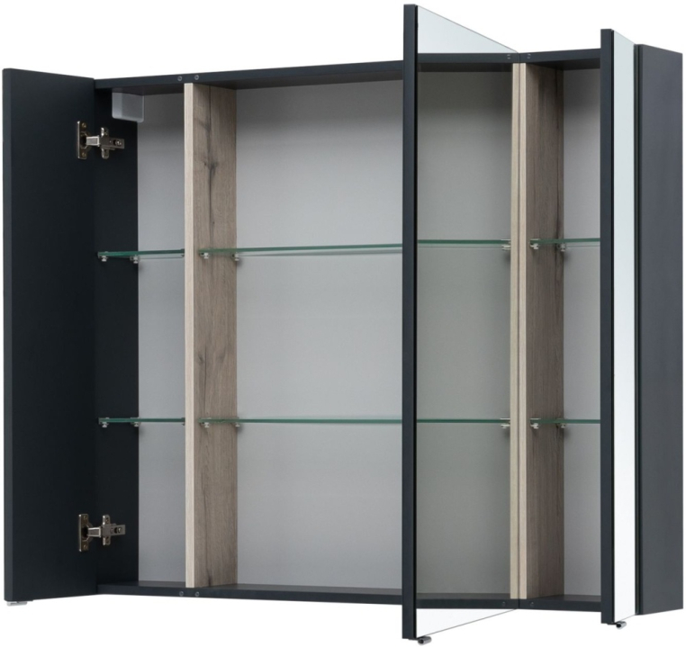 Зеркальный шкаф Aquanet Алвита New 100 Антрацит 00277543