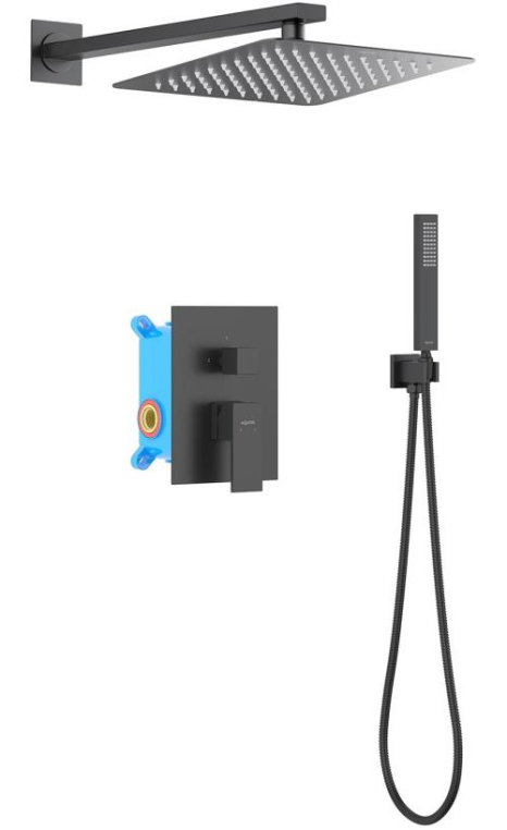 Душевая стойка Aquatek Либра AQ1672MB черный