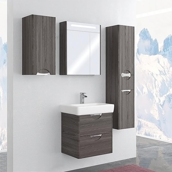 Комплект мебели Aquaton Сильва 60 дуб макиато (1A2118K1SIW50+1A216202SIW50)