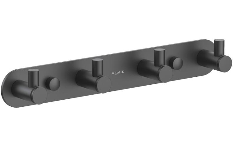 Планка с 4 крючками Aquatek Европа AQ4123MB