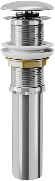 Донный клапан для раковины D&K DC9001 клик-клак без перелива хромированная крышка