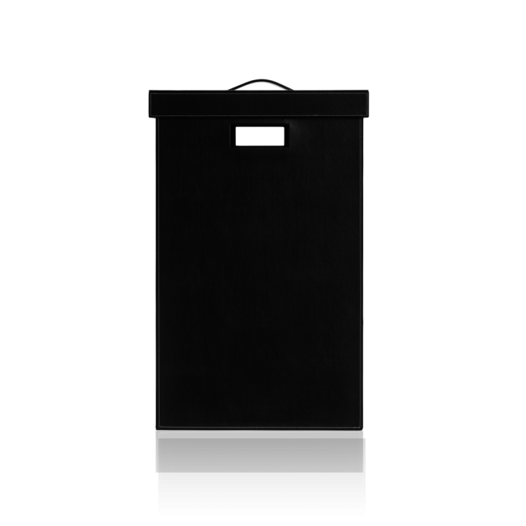 Корзина для белья Имитация кожи черная Decor Walther 0924960 - BROWNIE WB