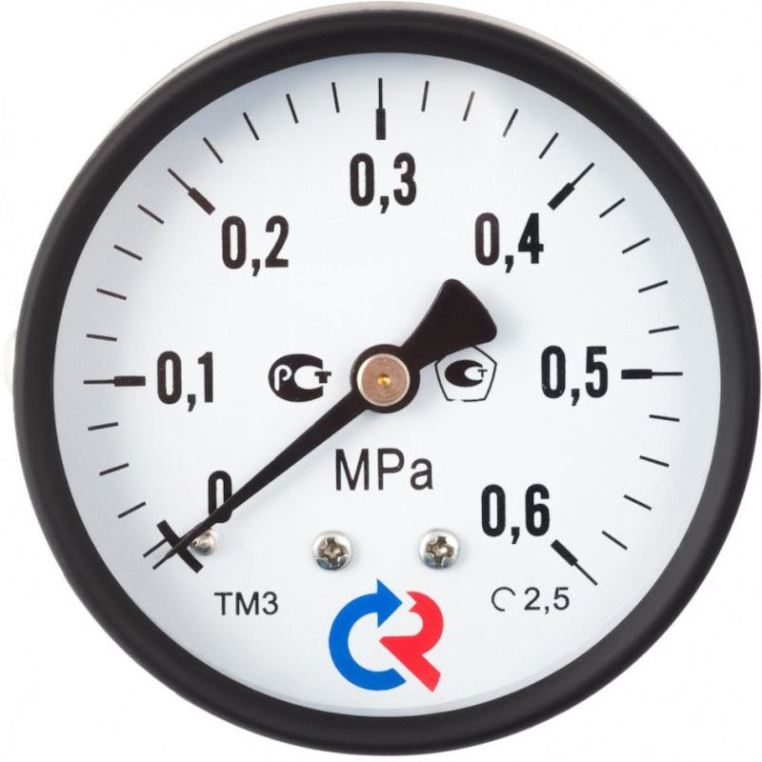Манометр Росма ТМ-310 Т.00 63/16 (1/4", 0-16 бар, 2,5) аксиальный 00000011023