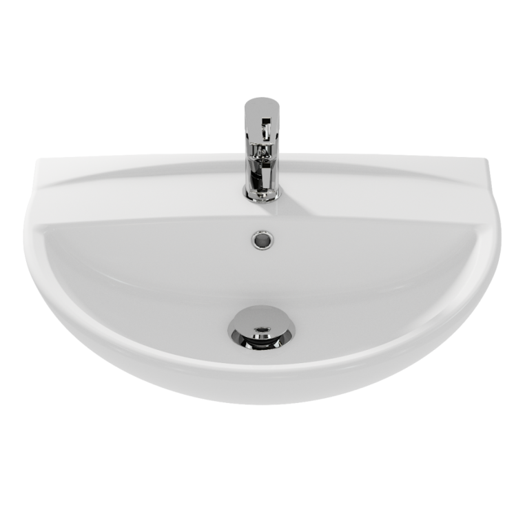Раковина Cersanit Mito Red 60 B 1 отв., белый, Сорт1 полукруглая (S-UM-MIR60/1-w)
