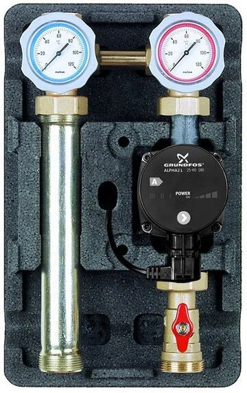 Насосная группа Meibes UK 1 ME 66811.10 EA с насосом Grundfos Alpha2 L 25-60, без смесителя