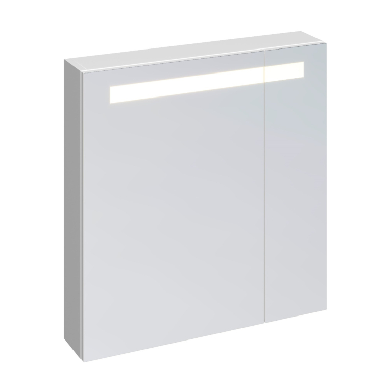 Зеркальный шкаф Cersanit Melar 70 c подсветкой,  белый, Сорт1 (B-LS-MEL70-Os)