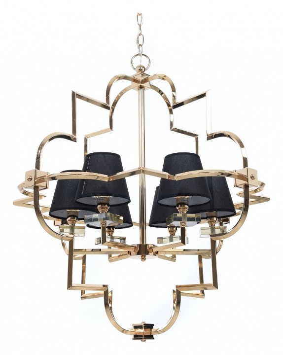 Подвесная люстра LUMINA DECO Baltimore LDP 8020-6 GD+BK