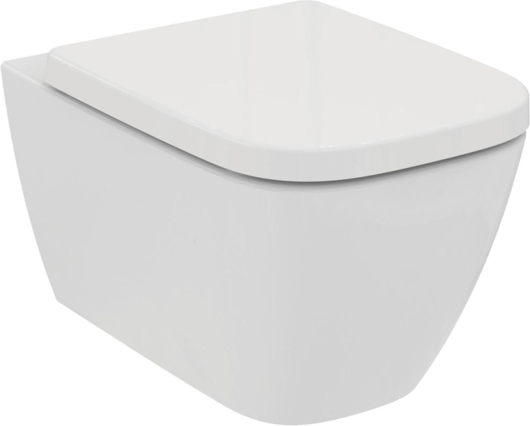 Подвесной унитаз Ideal Standard I Life B с микролифтом, безободковый T461401+T468301