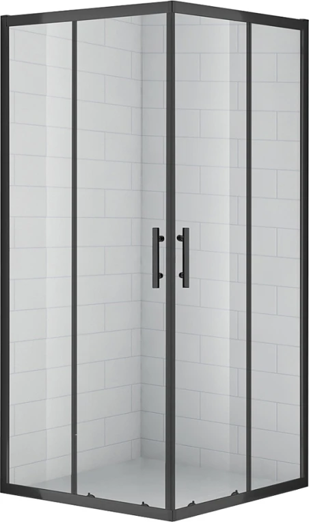 Душевой уголок Cezares Eco 90x90 ECO-O-A-2-90-C-NERO