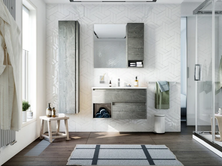 Зеркало Stworki Карлстад 90 R, дуб рошелье (00249984)