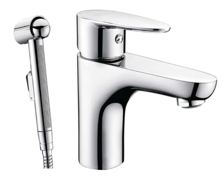 Смеситель для умывальника WasserKraft Leine 3508 с гигиенической лейкой