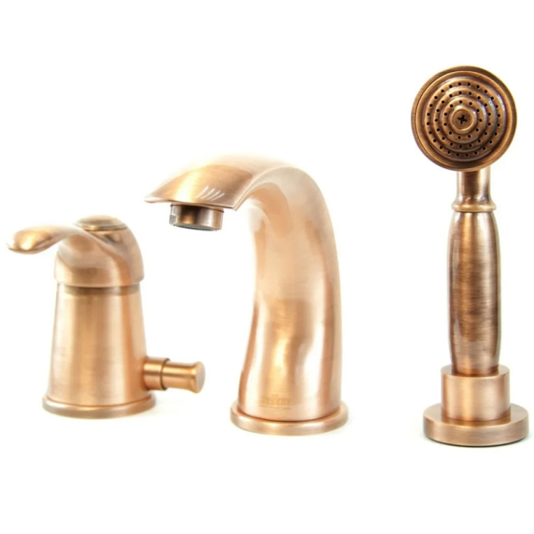 Смеситель на борт ванны Webert Aurora AU850701060, медь