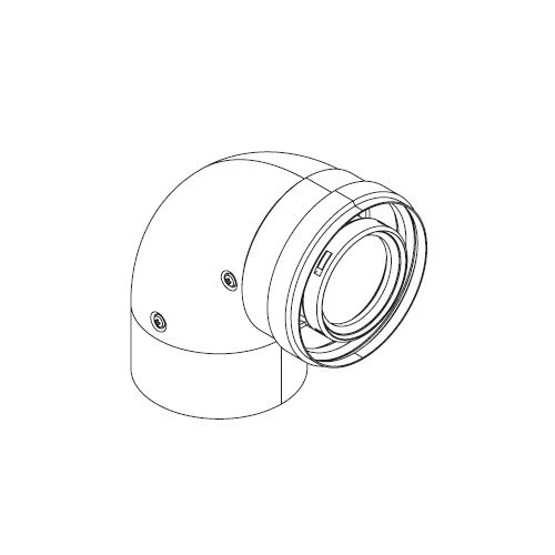 Buderus колено для котла угловой 90 DN 60/100 (7736995079)