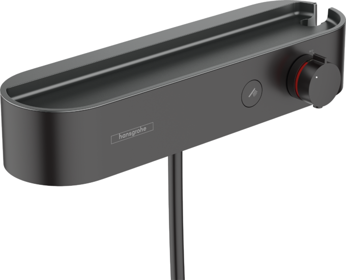 Термостатический смеситель для душа Hansgrohe ShowerTablet Select 400 матовый черный 24360670