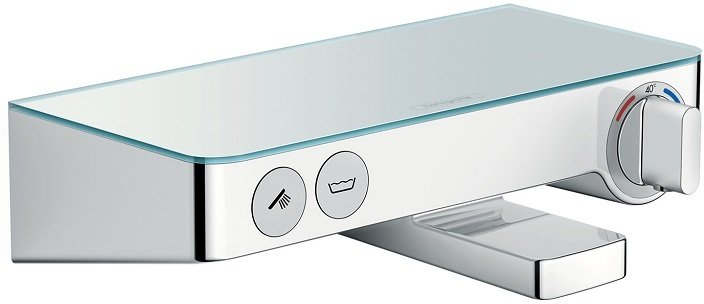 Смеситель для ванны с термостатом Hansgrohe Ecostat Select Push 13151000 хром