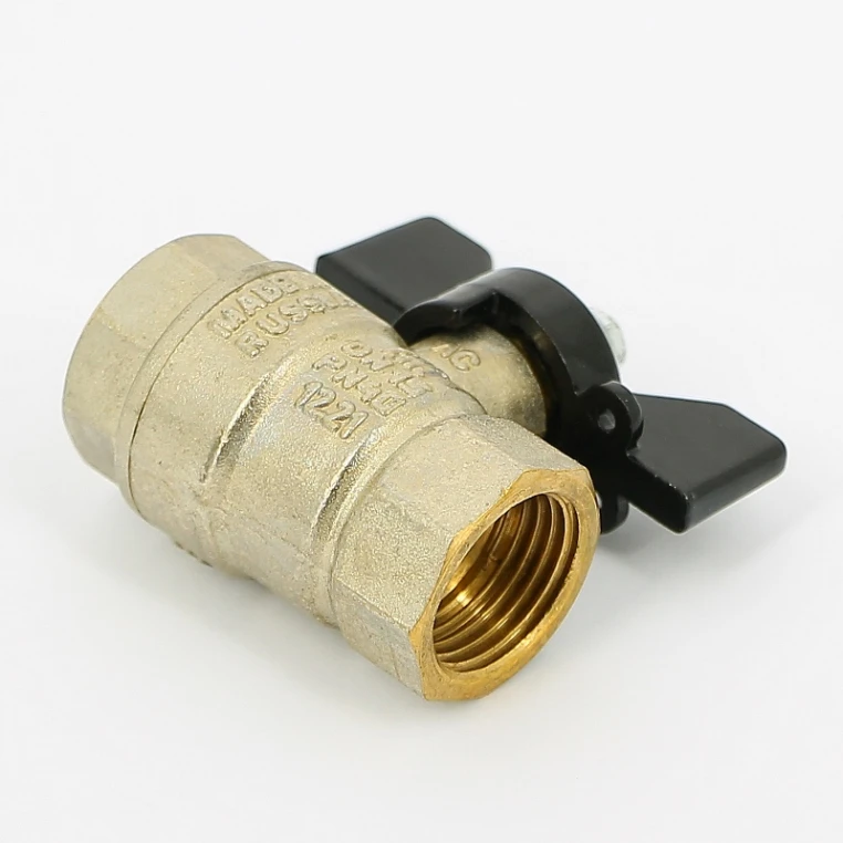 Кран Pride LD ВВ 1/2" полнопроходной бабочка (LD 47.300.15)