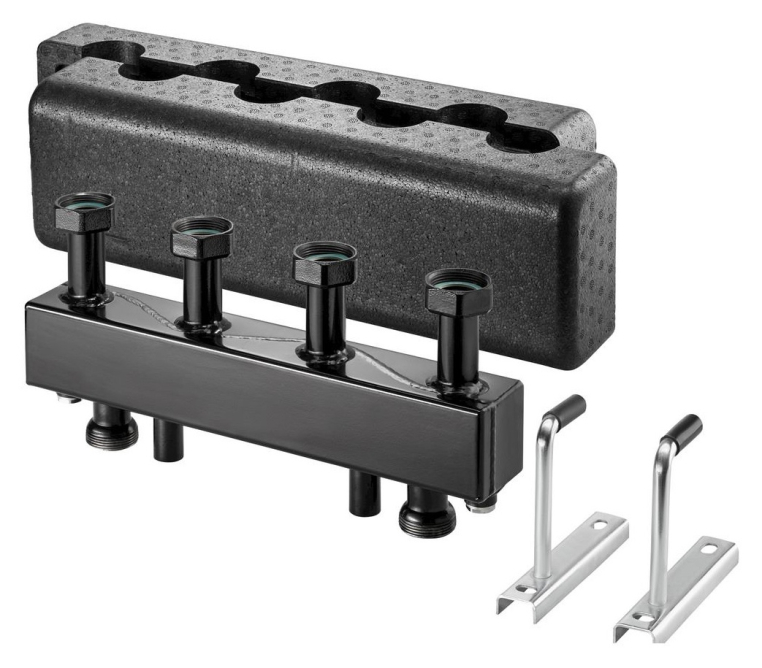 Коллектор распределительный Oventrop Regumat 1 1/2" на 2 выхода, сталь (1351582)
