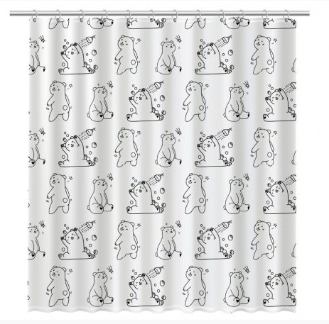 Штора для ванной Fixsen Teddy Wash  (FX-1505)