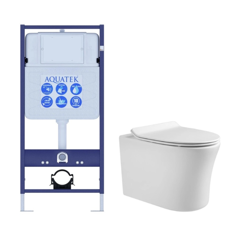 Унитаз с инсталляцией Set Aquatek Ника