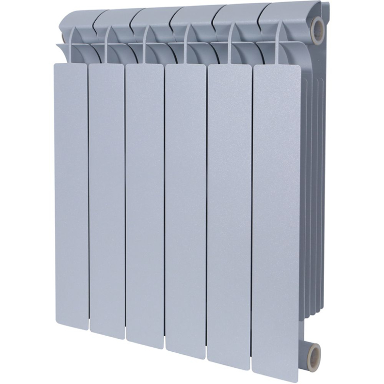 Биметаллический радиатор Global Style Plus Grigio Argento 500 \ 11 cекций \ серый (Т-228279)