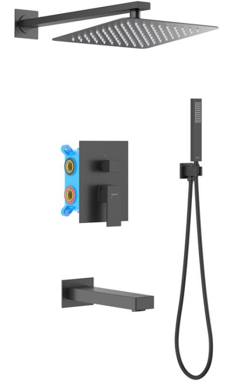 Душевая стойка Aquatek Либра AQ1673MB черный