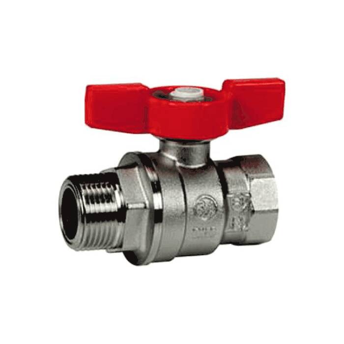 Кран шаровой Giacomini 1/2" НВ (бабочка) серия R854 R854X023 (R854X023)