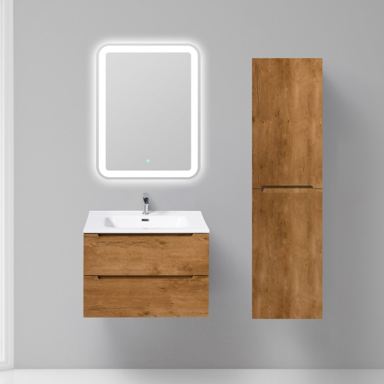 Комплект мебели BelBagno Etna 70 rovere nature (ETNA-700-2C-SO-RN-P+BB700ETL+SPC-CEZ-700-700-LED-BTN)
