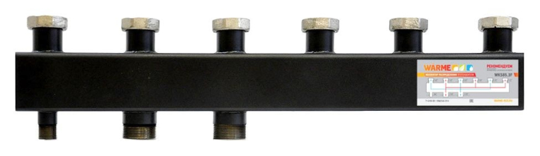 Warme коллектор WKS 85 с накидными гайками 1 1/2", на 3 выхода (WKS85.3F)